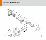 Stihl BR 320 L-Z Muffler with Spark Arrestor Blower Spare Parts